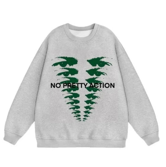 No Pretty Action Sweater